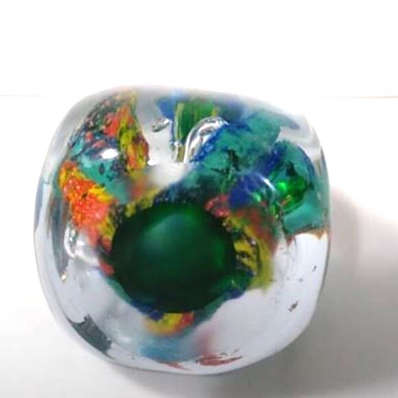 Vintage Murano Paperweight Ocean Fish Coral Reef Handblown Art Glass Sea Aquatic - Picture 12 of 12